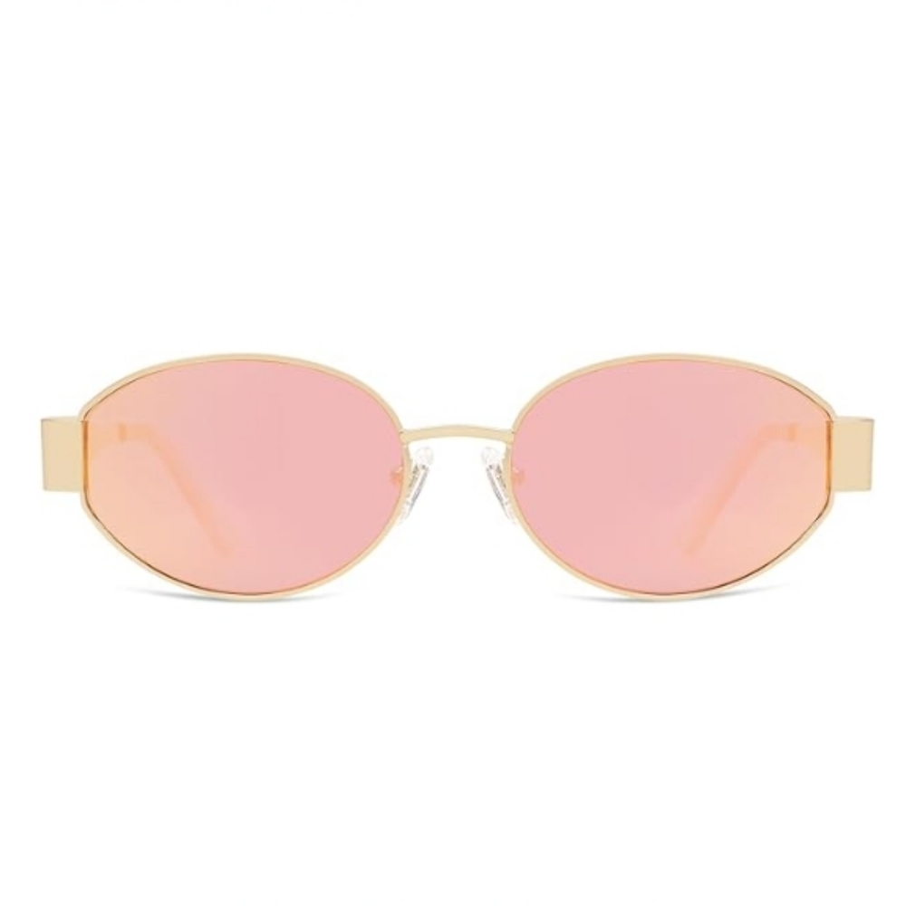Retro Oval Sunglasses Classic UV400 Protection Pink